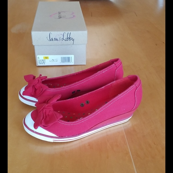 Red Wedge sneakers - Picture 2 of 5